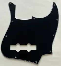 BLACK PICKGUARD FIT FENDER US JAZZ BASS STANDARD 10 HOLE STYLE GUITAR PARTS