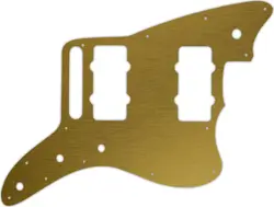 WD CUSTOM PICKGUARD FOR FENDER AMERICAN SPECIAL JAZZMASTER #14 SIMULATED BRUS...