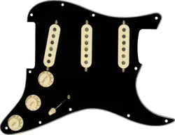FENDER PRE-WIRED STRAT PICKGUARD, CUSTOM SHOP TEXAS SPECIAL SSS, BLACK 11 HOLE 
