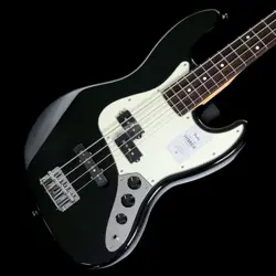 FENDER 2024 COLLECTION MIJ HYBRID II JAZZ BASS PJ ROSEWOOD BLACK S/N: JD24002505