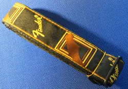 FENDER STRATOCASTER STRAT DELUXE LOGO GUITAR STRAP, MONOGRAMMED