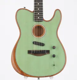 USED  FENDER   AMERICAN ACOUSTASONIC TELECASTER SURF GREEN