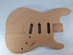 MAHOGANY (1 PC.) SSS HARDTAIL GUITAR BODY - FITS FENDER STRATOCASTER NECKS J1973