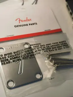 FENDER SERIAL NUMBER GUITAR NECK PLATE 028357 FOR FENDER GUITAR 