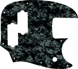 WD CUSTOM PICKGUARD FOR FENDER SHORT SCALE MUSTANG BASS PJ #28JBK JET BLACK P...