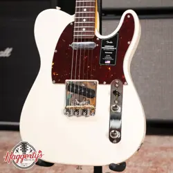 FENDER AMERICAN PROFESSIONAL II TELECASTER - OLYMPIC WHITE WITH HARDSHELL CASE