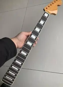 YELLOW 22 FRETS BIG HEAD STRAT ELECTRIC GUITAR NECK ROSEWOOD FOR DIY FENDER PART