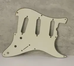 AGED 57 59 PICKGUARD FOR FENDER STRAT WIDE BEVEL 8 HOLES PARCHMENT WHITE - AGP31