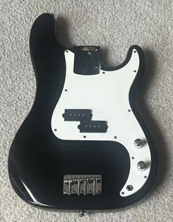 2004 SQUIER BY FENDER LOADED PRECISION P BASS BODY W/USA UPGRADED ELECTRONICS