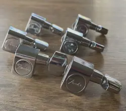 SET 1980S FENDER AMERICAN USA STRATOCASTER TELECASTER GUITAR TUNERS SET OF 6