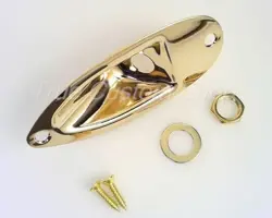 TRUE CUSTOM SHOP GOLD BOAT JACK & PLATE FOR FENDER STRATOCASTER SCREWS INCLUDED