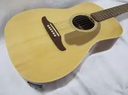 FENDER MALIBU PLAYER USED SAPELE BODY NATO NECK WALNUT FINGERBOARD W/SOFT CASE