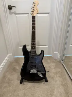 FENDER 6 STRING SOLID ELECTRIC GUITAR BLACK