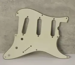 AGED 57 59 PICKGUARD FOR FENDER STRAT WIDE BEVEL 8 HOLES PARCHMENT WHITE - AGP30