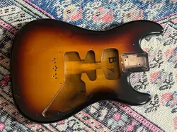 1982 1983 FENDER USA AMERICAN BULLET GUITAR BODY SUNBURST