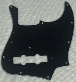 BLACK 3-PLY FOR FIT FENDER US VINTAGE '74 JAZZ BASS STYLE GUITAR PICKGUARD