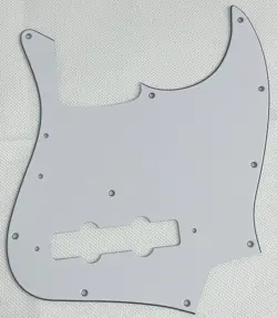 WHITE 3-PLY FOR FIT FENDER US VINTAGE '74 JAZZ BASS STYLE GUITAR PICKGUARD