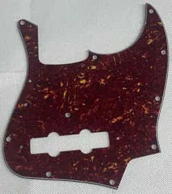 RED TORTOISE FOR FIT FENDER US VINTAGE '74 JAZZ BASS STYLE GUITAR PICKGUARD