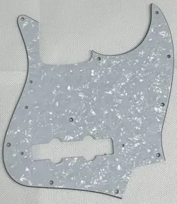 WHITE PEARL FOR FIT FENDER US VINTAGE '74 JAZZ BASS STYLE GUITAR PICKGUARD