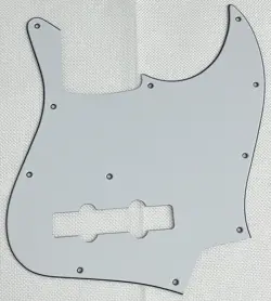 WHITE 3-PLY FOR FIT FENDER GEDDY LEE JAZZ BASS STYLE GUITAR PICKGUARD