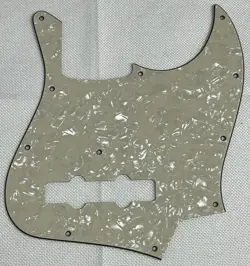 IVORY WHITE PEARL FOR FIT FENDER GEDDY LEE JAZZ BASS STYLE GUITAR PICKGUARD