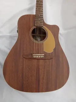 FENDER FSR REDONDO PLAYER ALL MAHOGANY USED MAHOGANY BODY/NECK W/SOFT CASE