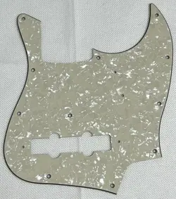 IVORY WHITE PEARL 4-PLY FOR FIT FENDER JAPAN JAZZ BASS STYLE GUITAR PICKGUARD