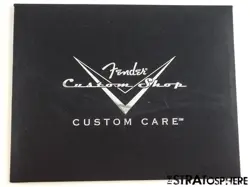 USA FENDER CUSTOM SHOP CUSTOM CARE BOOKLET MANUALS & TAGS TAGS 