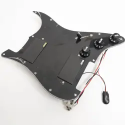 PREWIRED LOADED PICKGUARD HH HUMBUCKER ACTIVE PICKUP BLACK FOR FENDER GUITAR
