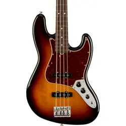 FENDER AMERICAN PROFESSIONAL II JAZZ BASS - 3-COLOR SUNBURST, ROSEWOOD FRETBOARD
