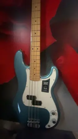 BLUE FENDER PLAYER SERIES BASS GUITAR #BASSGUITAR
