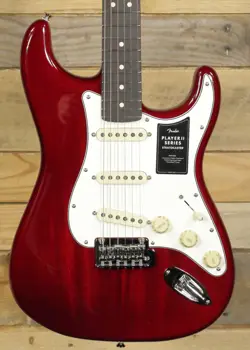 FENDER PLAYER II STRATOCASTER TRANSPARENT CHERRY BURST W/ ROSEWOOD  FINGERBOARD