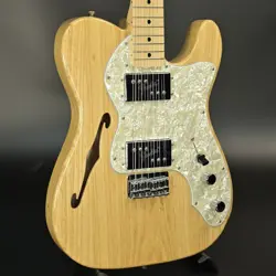 FENDER MIJ TRADITIONAL 70S TELECASTER THINLINE NATURAL USED ASH BODY W/SOFT CASE