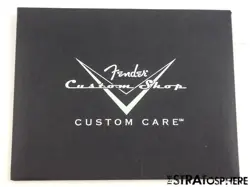 USA FENDER CUSTOM SHOP CUSTOM CARE BOOKLET, MANUALS TAGS BLACK
