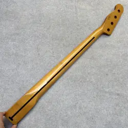 BASS GUITAR NECK FENDER TELECASTER 20 FRETS ONE PIECE MAPLE WOOD USED