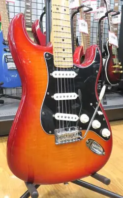 FENDER MEXICO PLAYER STRAT PLS TOP MN ACB ELECTRIC GUITAR