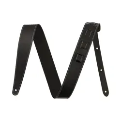 NEW FENDER ESSENTIALS LEATHER STRAP - BLACK