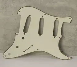 AGED 57 59 PICKGUARD FOR FENDER STRAT WIDE BEVEL 8 HOLES PARCHMENT WHITE - AGP25