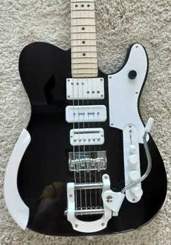 FENDER JACK WHITE TRIPLECASTER ELECTRIC GUITAR, MAPLE FINGERBOARD, BLACK + CASE