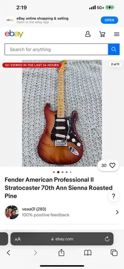FENDER AMERICAN PRO 2 ROASTED PINE STRAT