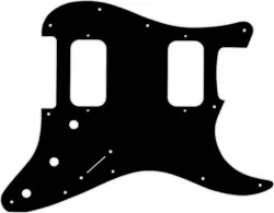 WD CUSTOM PICKGUARD FOR FENDER BIG APPLE OR DOUBLE FAT STRATOCASTER #03Y BLAC...