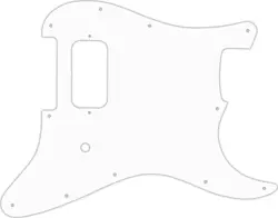 WD CUSTOM PICKGUARD FOR FENDER TOM DELONGE STRATOCASTER #04R WHITE/RED/WHITE