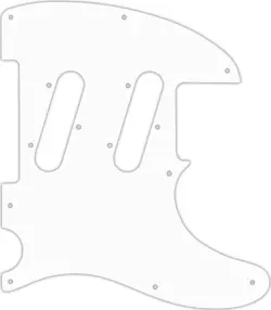 WD CUSTOM PICKGUARD FOR FENDER CLASSIC PLAYER TRIPLE TELECASTER #04R WHITE/RE...