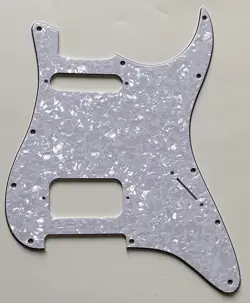 FOR FIT FENDER STRATOCASTER 11 SCREW HOLE HS STYLE GUITAR PICKGUARD WHITE PEARL