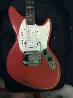 FENDER KURT COBAIN JAG-STANG ELECTRIC GUITAR FIESTA RED
