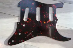 AMERICAN STANDARD FENDER STRATOCASTER CELLULOID SOLID TORTOISE PICKGUARD  STRAT 