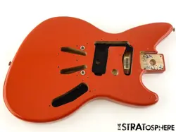 FENDER KURT COBAIN JAG-STANG HS GUITAR PARTS BODY, ALDER FIESTA RED