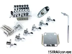 FENDER PLAYER FLOYD ROSE STRAT, CHROME HARDWARE SET TREMOLO TUNERS PLATES