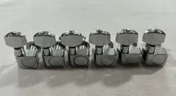 2004 FENDER STRATOCASTER STANDARD INLINE-6 TUNING PEGS TUNERS TWO-PIN CHROME