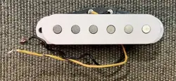 NO RES! VTG 1981 FENDER X-1 STRAT BRIDGE PICKUP - AGED WHITE, RARE VINTAGE PART
